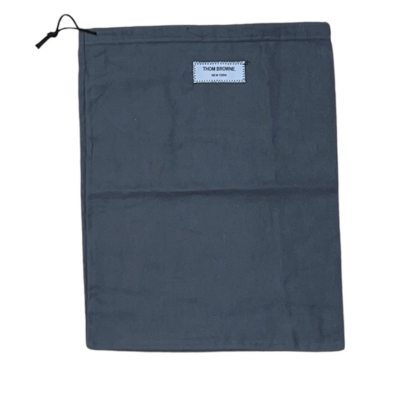 THOM BROWN Felt Dust Bag Drawstring Closure Gray, 12" W x 15" H - Picture 1 of 3